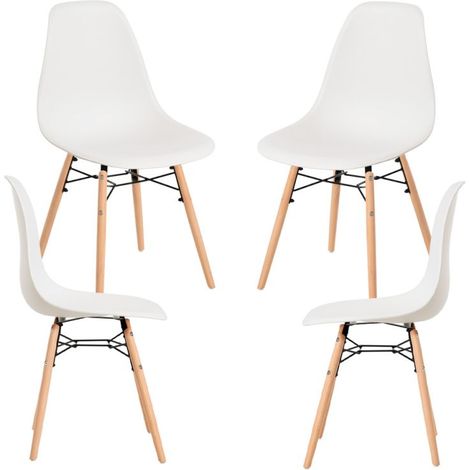 Packs Sillas Comedor - Pack 4 Sillas Besy - Blanco (1/5)