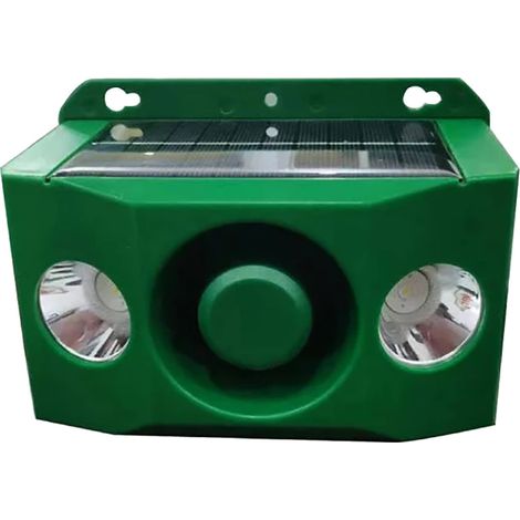 Répulsif Solaire - Projecteurs Lumineux et Alarme Sonore pour Animaux - Extérieur Jardin Clôture - 2 Pièces (1/5)