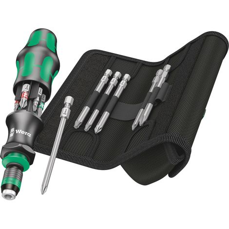 Chargeur porte embout-Set Kraftform Kompakt 20 Outil de recherche 13-unités Wera