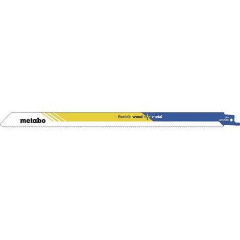 Hojas  de  sierra  sable  classic  L.300mm  espesor  1,25mm  paso  de  dientes  8,5mm  HCS/3TPI  fresadas.