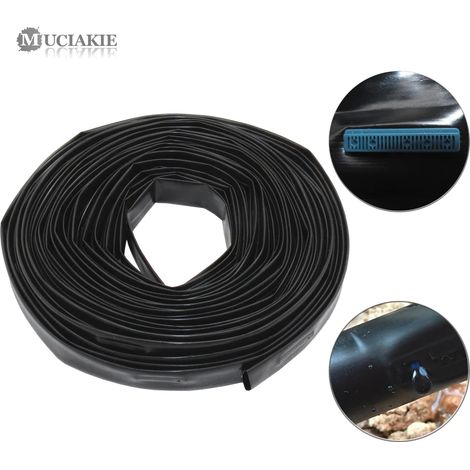 (20MxAB800C) Ruban d'irrigation goutte à goutte de 16 mm x 0,2 mm d'épaisseur avec goutteur intégré, compatible avec les tuyaux plats profilés et les arroseurs. Espacement entre les goutteurs : 20 cm. (1/5)