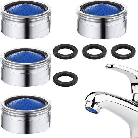 Lot de 4 régulateurs de jet M22, M22 pour robinets, filtre à eau, pour robinets, M22, régulateur de jet M22, filtre à eau, pièce de rechange pour robinet d'aération, pour salle de bain et cuisine