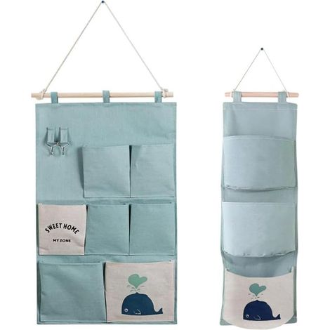 Sac de Rangement Suspendu,Tissu Porte à Suspendre Rangement Tissu Mural Placard Murale Rangement Chambre (1/5)