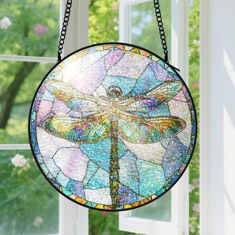 Capteur de soleil en vitrail - décoration spirituelle 9cm (1/4)