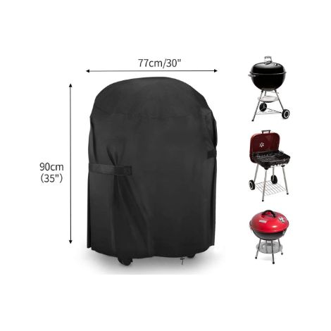 Housse pour barbecue, compatible avec les barbecues Weber, housse extérieure imperméable en tissu Oxford 420D (Φ71x68 cm)