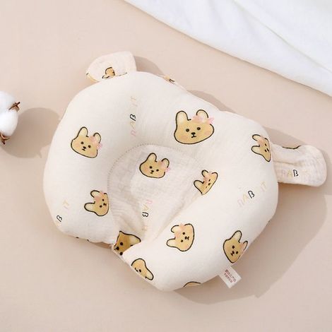Coussin bébé en forme de U, 100 % coton, coussin de positionnement pour bébé, absorbant et lavable en machine, de forme concave pour une répartition uniforme de la pression, convient aux enfants de 1 (1/5)