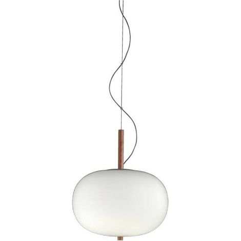 Ilargi Pendant Glass Opal Glass 50 Cm