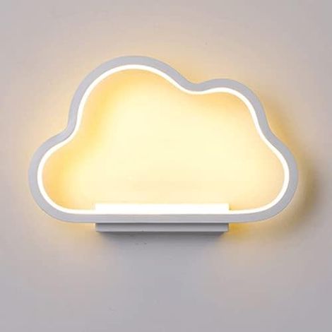 Applique murale en forme de nuage en métal, applique murale pour chambre d'enfant de dessin animé, applique murale de chevet, luminaires muraux LED 20 W, appliques murales créatives simples pour chamb (1/5)