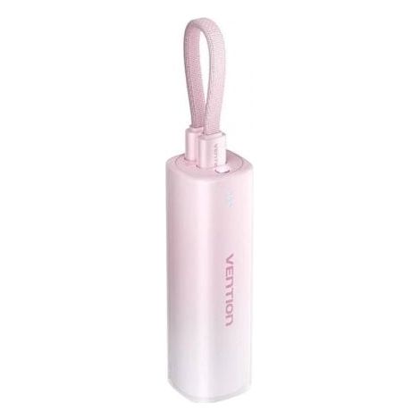 Powerbank 5000mAh Vention FHWR0/ 20W/ Wireless/ Rosa