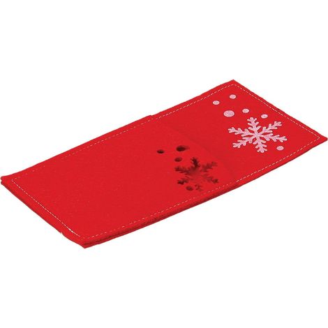 Tognana Placemat, set 6 portaposate rosso con stella natalizia, in feltro