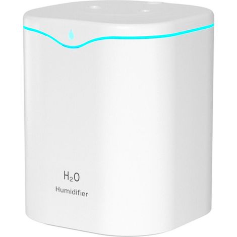 Umidificatore da tavolo a ultrasuoni con doppio ugello, aromaterapia USB – dispositivo di nebulizzazione ad alte prestazioni per umidificare l'aria degli ambienti - Crezuo
