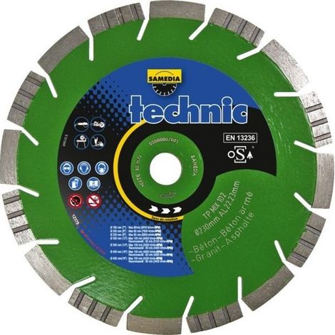 Disco de diamante ø 230 Al 2 20 Hd13 Mm Technic Tp Mix 102