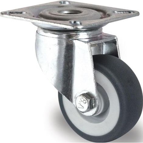 CASCOO Lenkrolle ø 75 mm Serie P2T2 Gleitlager (1/2)