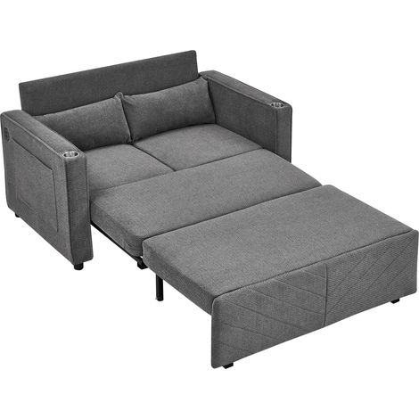 divano seduta 2 posti letto USB trasformabile OKMYHOME