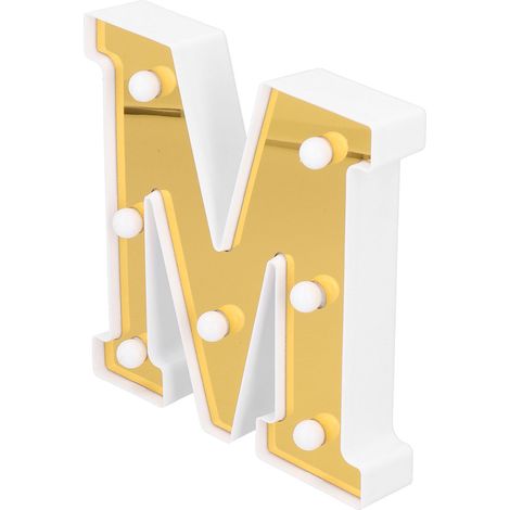 Lampe décorative LED de 66 cm (26 pouces) avec inscription dorée en anglais, idéale pour les demandes en mariage, les fêtes, les anniversaires, les soirées et les déclarations d'amour. Blanc chaud, fo (1/5)