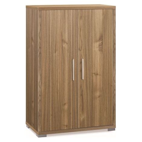 Armario de 2 puertas 71 cm de largo x 41 cm de profundidad x 110 cm de alto – Acabado en madera de nogal – Sarmog (1/4)