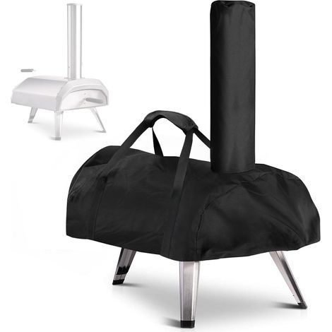 Housse de four à pizza pour Ooni Karu 12 - Housse de four à pizza en tissu Oxford imperméable et résistant aux intempéries - Noir - 81 x 42 x 21 cm (1/5)