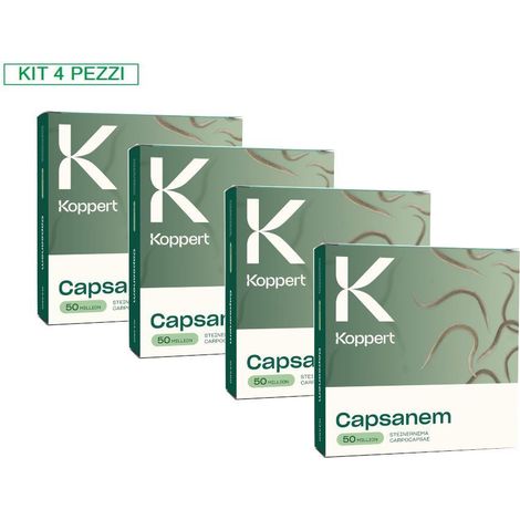 KOPPERT Kit 4 Confezioni Capsanem 50 milioni di nematodi (1/2)