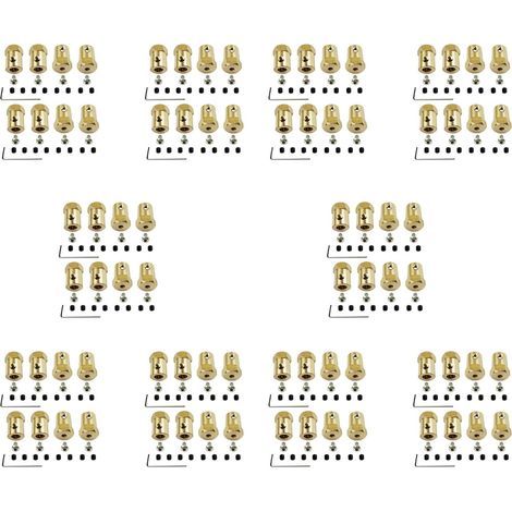 80 Pièces 5mm à 12mm en Laiton Combinateur Moyeu de Roue Adaptateur Hexagonal pour D12 C14 C24 B14 B24 B16 B36 MN D90 MN99S Pièces de Voiture RC (1/5)