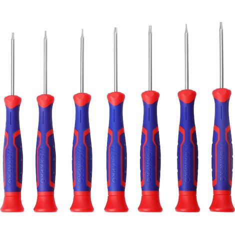 Workpro Cr-V (TORX) Tournevis De Précision Ensemble De 7