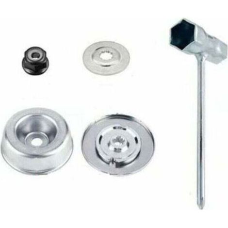 4pcs Pièces et accessoires pour tondeuses STIHL FS55 FS56 FS120 FS130 FS130R FS200 FS200R FS250, XU, Haute qualité métal débroussailleuse Fixation Remplacement - (1/2)
