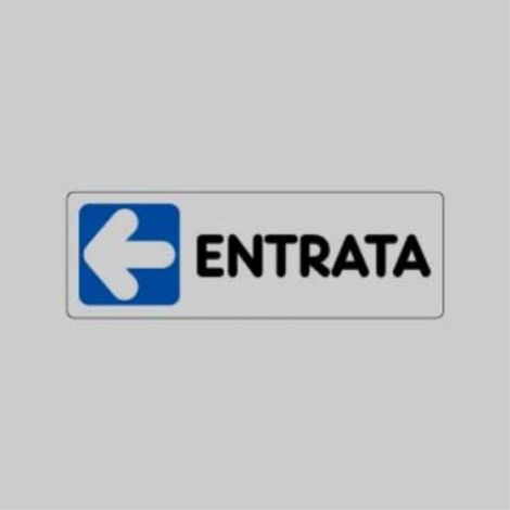 Etichetta 'entrata sx' 15x5 cm (10 pezzi) (1/2)