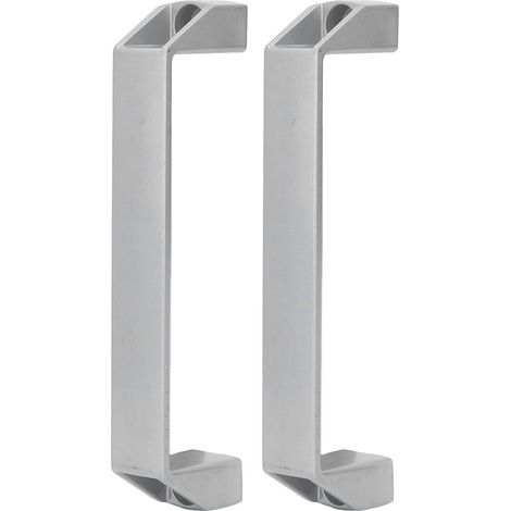 Poignée de porte en alliage d'aluminium, 2 pièces, espacement des trous de 180mm, haute résistance, pour armoire, porte moderne, argent