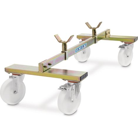 Chariot support d'essieu pour véhicules 800 kg avec frein OMCN O250/A