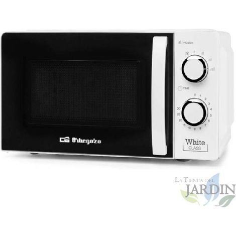 Forno a microonde Orbegozo da 20 litri e 700 W con grill Forno a microonde rotante da appoggio Forno a microonde a convezion
