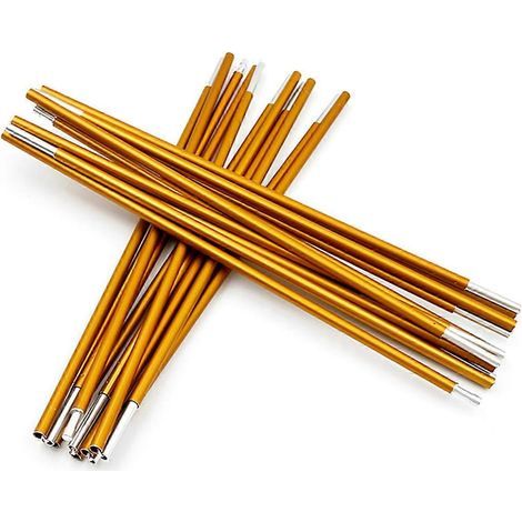Verbesserte, leichte 7,9-mm-Aluminium-Zeltstangen, einziehbar, goldene Ersatzstangen (1/4)