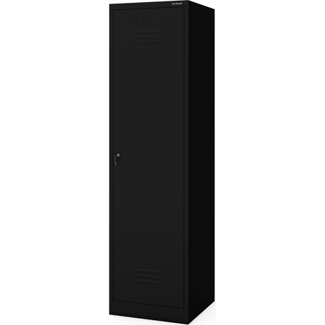 Armoire d’entretien métallique AGNES, 500 x 1850 500 mm, noire