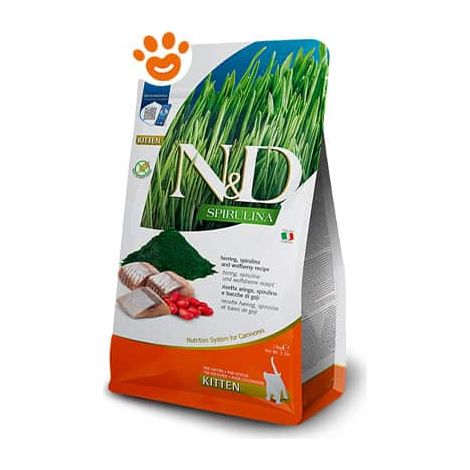 Farmina Cat N&D Spirulina Kitten Aringa - Farmina Cat N&D Spirulina Kitten Aringa - Sacco Da 1,5 Kg