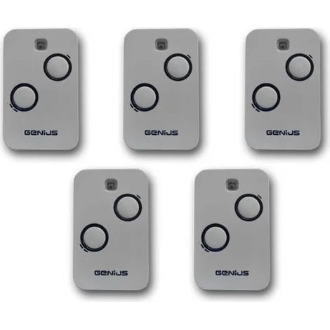 genius 5 x télécommande 2 canaux 868mhz jlc kilo tx2 6100332