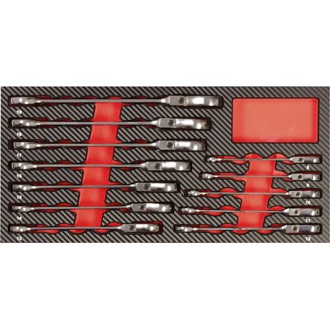Projahn GearTech Schlüssel Einlage flexibel 12-tlg. (1/2)