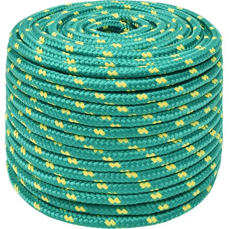 Maison Exclusive - Bootsseil Grün 12 mm 100 m Polypropylen