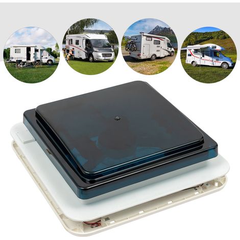 Ventilatore tetto silenzioso camper con sensore pioggia, ventilazione automatica camper con ventilazione reversibile, ventilatore camper 12 volt con aria massima (1/5)