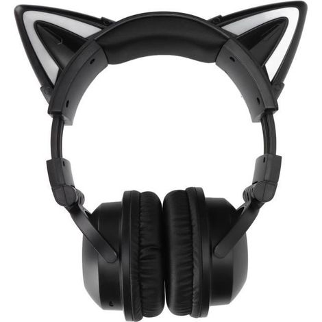 écouteurs de chat mignon Oreilles de chat Bluetooth Oreille de chat Bluetooth, casque stéréo avec Microphone, (1/4)