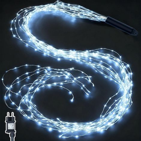 Guirlande Lumineuse 2M 400 LED Guirlande avec Prise, Minuterie, Télécommande, 8 Modes Lumières de Noël Étanche Guirlande Lumineuse Cascade pour Sapin de Noël Intérieure Extérieure Décoration