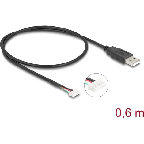 Delock Cable de conexiÃ³n USB 2.0 para mÃ³dulos de cÃ¡mara de 5 pines SMT  0.60 m