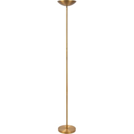 Lucide ZENITH - Stehlampe - Ø 25,4 cm - LED Dim. - 1x20W 3000K - Mattes Gold / Messing