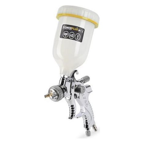 Powerplus Pistolet à Peinture à Air Comprimé POWAIR0109 - Pulvérisateur de 3 bar avec Réservoir de 600 ml