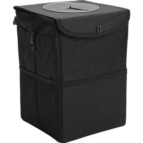 Poubelle de Voiture, Organisateur de Voiture pour Mini-Van Étanche Pliable Anti-fuite pour Siège de Voiture ou Organisateur de Banquette Arrière, petit 251616cm