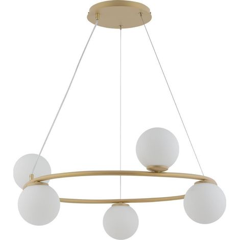 Sigma GAMA KOŁO Pendelleuchte 5 Punkte Gold 68 cm
