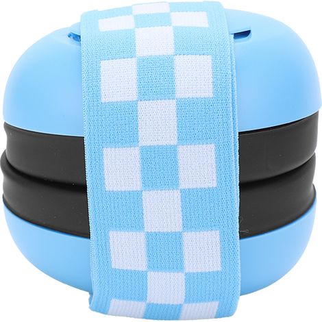 Protection auditive pour bébé - Bandeau élastique anti-bruit léger en bleu pour nourrissons (1/5)
