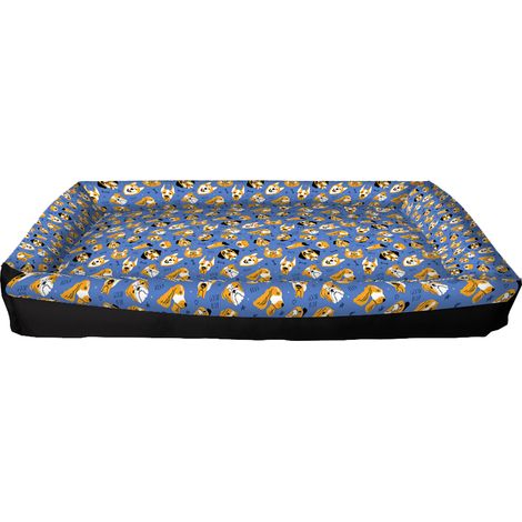 Standard-Hundebett - Blaues Hundebett XXL 100x70 cm (1/3)