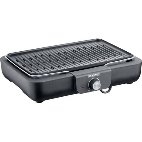 [NEUWERTIG] B-Ware Severin Tischgrill PG8556 Elektrogrill Schwarz 2200W Schnellaufheizen 230°C (1/2)