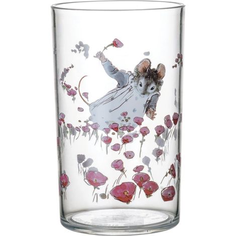 Verre en tritan rose 6 cm x 10.5 cm (1/4)