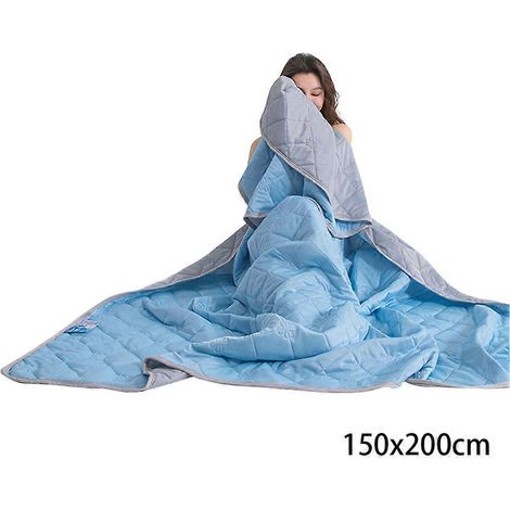 Couverture rafraîchissante en soie glacée de qualité supérieure, douce et confortable, idéale pour le salon. (1/5)