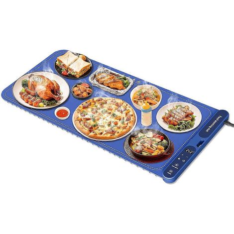 Tapis chauffant extra large pour aliments, chauffe-plats électriques en silicone, chauffe-plats et buffets, prise américaine. (1/5)