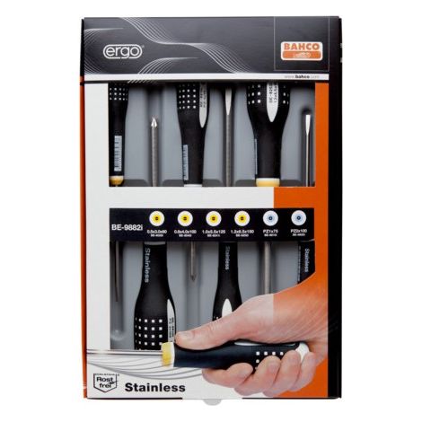JUEGO 6 DESTORN. ERGO INOX PL/PZ - BAHCO